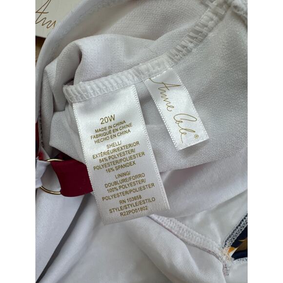 NWT Anne Cole Plus Size One Piece Bathing Suit - Picture 8 of 9